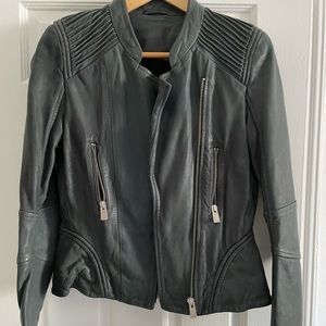 Maje Moto Leather Jacket